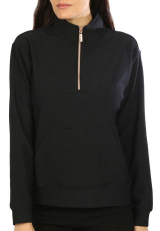 Thumbnail 3: Skechers Sketchers Womens Quarter Zip Long Sleeve Top 