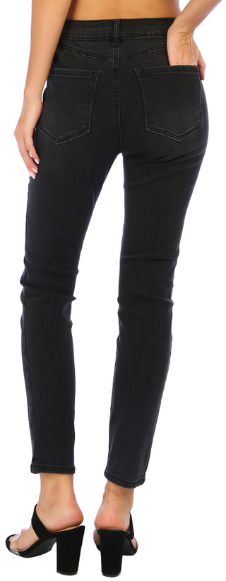 Thumbnail 2: Rewash Rewash Juniors Mid Rise Skinny Jeans 