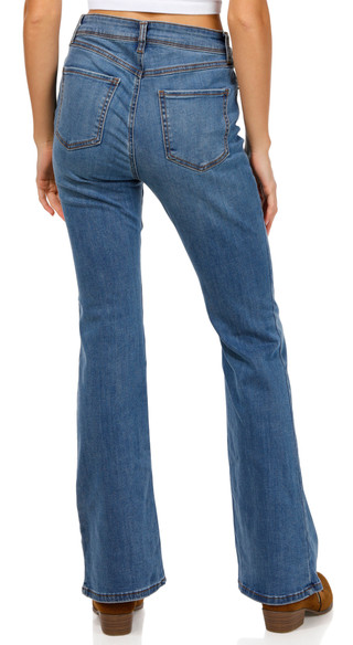 Thumbnail 2: Rewash Rewash Juniors Mid Rise Bootcut Jeans 