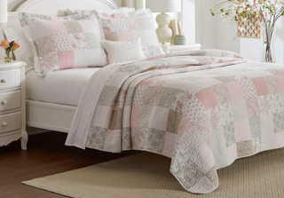Thumbnail 1: Laura Ashley Laura Ashley Celina Patchwork Quilt Set 