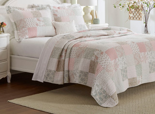 Thumbnail 3: Laura Ashley Laura Ashley Celina Patchwork Quilt Set 