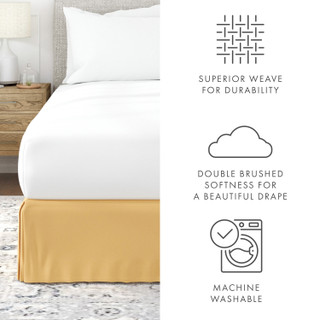 Thumbnail 106: Home Collections Home Collections Premium Pleated Dust Ruffle Bed Skirt 