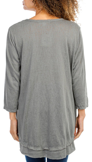 Thumbnail 3: Juniper + Lime Juniper + Lime Petite Solid Knit Pullover Sweater 