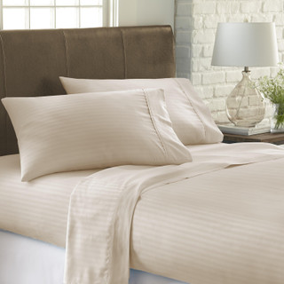 Thumbnail 3: Home Collections Home Collections Premium Striped Embossed Sheet Set 