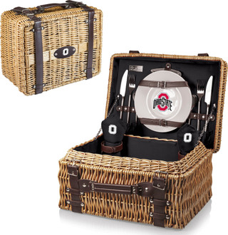 Thumbnail 2: Ohio State Ohio State Champion Picnic Basket by Picnic Time 