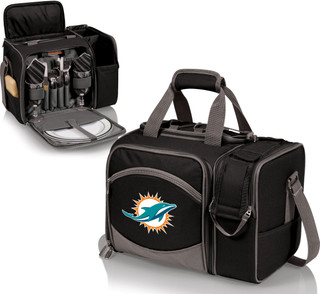 Thumbnail 2: Miami Dolphins Miami Dolphins Malibu Picnic Tote by Picnic Time 