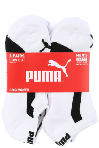 Thumbnail 1: Puma Puma Mens 6-Pc. Colorblock Low Cut Crew Socks 