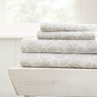 Thumbnail 2: Home Collections Home Collections Premium Ultra Soft Coarse Paisley Sheet Set 