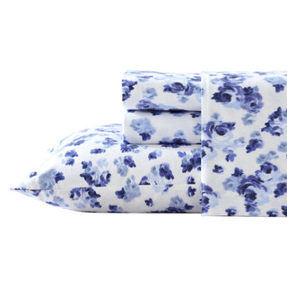 Thumbnail 3: Laura Ashley Laura Ashley Emelisa Floral Cotton Flannel Sheet Set 