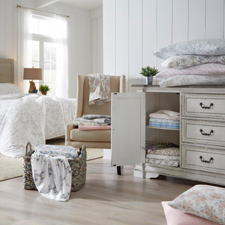 Thumbnail 39: Laura Ashley Laura Ashley Emelisa Floral Cotton Flannel Sheet Set 