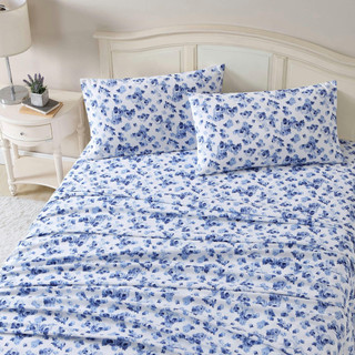 Thumbnail 9: Laura Ashley Laura Ashley Emelisa Floral Cotton Flannel Sheet Set 