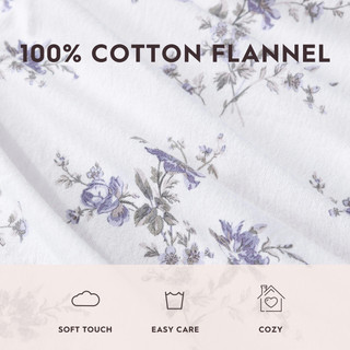 Thumbnail 29: Laura Ashley Laura Ashley Jessika Floral Cotton Flannel Sheet Set 