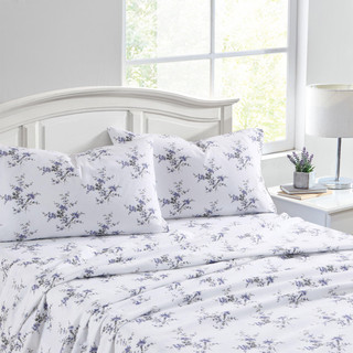 Thumbnail 6: Laura Ashley Laura Ashley Jessika Floral Cotton Flannel Sheet Set 