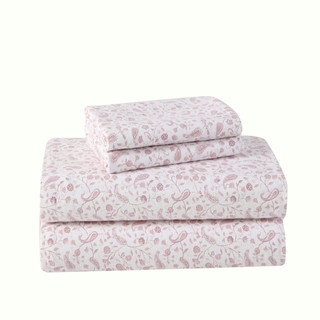 Thumbnail 4: Laura Ashley Laura Ashley Paisley Prance Cotton Flannel Sheet Set 