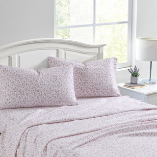 Thumbnail 8: Laura Ashley Laura Ashley Paisley Prance Cotton Flannel Sheet Set 