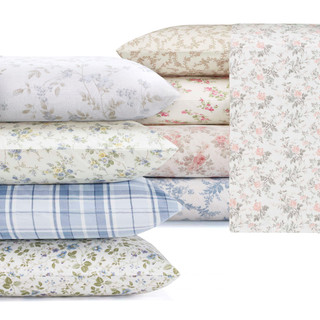 Thumbnail 34: Laura Ashley Laura Ashley Vanessa Cotton Flannel Sheet Set 