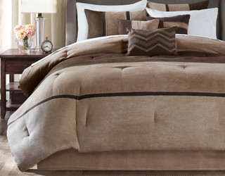 Thumbnail 5: Madison Park Madison Park Palisades Brown 7-pc. Comforter Set 