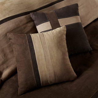 Thumbnail 15: Madison Park Madison Park Palisades Brown 7-pc. Comforter Set 