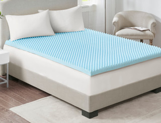 Thumbnail 1: Sleep Philosophy Flexapedic 3'' Hypoallergenic Cooling Mattress Topper 