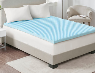 Thumbnail 5: Sleep Philosophy Flexapedic 3'' Hypoallergenic Cooling Mattress Topper 