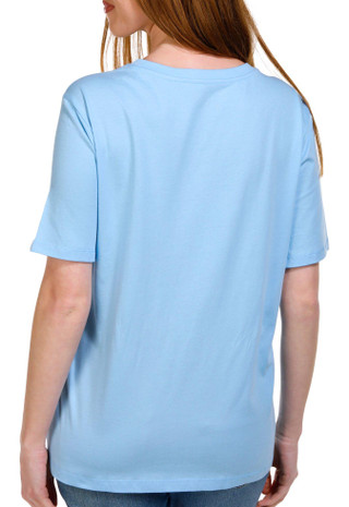 Thumbnail 2: Coral Bay Coral Bay Petite Solid 3/4 Sleeve Henley Top 