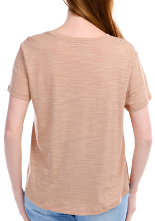 Thumbnail 3: Blue Sol Blue Sol Petite Solid Short Sleeve Luxey Scoop Top 