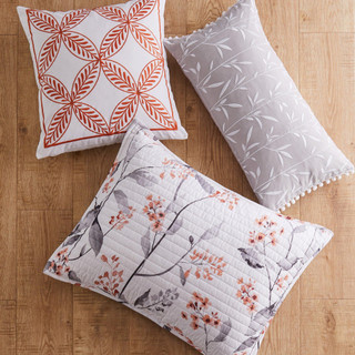 Thumbnail 2: Zest Kitchen + Home Zest Home + Kitchen Bradburry Blooms Leaf Print Pillow 
