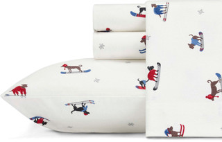 Thumbnail 3: Eddie Bauer Eddie Bauer Ski Patrol Flannel Sheet Set 
