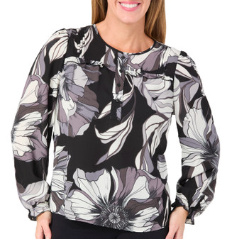 Thumbnail 1: Zac & Rachel Zac & Rachel Womens Floral Long Sleeve Top 