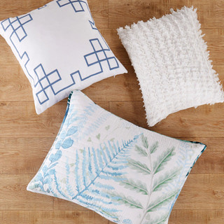 Thumbnail 2: Zest Kitchen + Home Zest Kitchen + Home 18x18 Emerald Isle Geo Pillow 