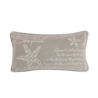 Thumbnail 1: Levtex Home Kailua Starfish Script Decorative Pillow 