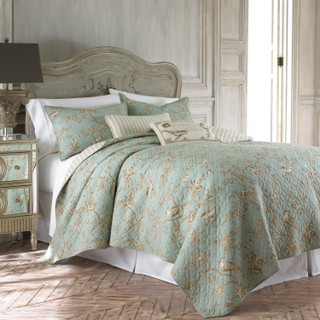 Thumbnail 4: Levtex Home Lyon Teal Reversible Quilt & Sham Set 