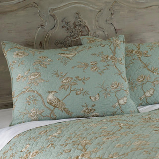 Thumbnail 9: Levtex Home Lyon Teal Reversible Quilt & Sham Set 