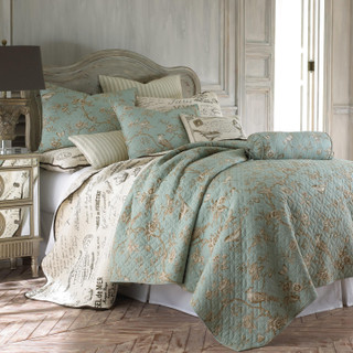 Thumbnail 2: Levtex Home Lyon Teal Reversible Quilt & Sham Set 