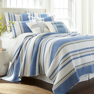 Thumbnail 2: Levtex Home Bart Stripe Euro Sham Set of 2 