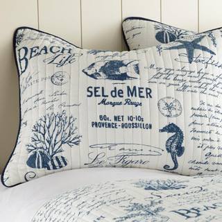Thumbnail 3: Levtex Home Beach Life Reversible Quilt & Sham Set 