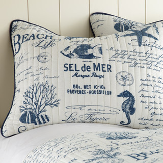 Thumbnail 3: Levtex Home Beach Life Reversible Quilt & Sham Set 
