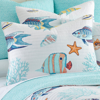Thumbnail 5: Levtex Home Barrier Reef Reversible Quilt & Sham Set 