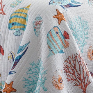 Thumbnail 10: Levtex Home Barrier Reef Reversible Quilt & Sham Set 