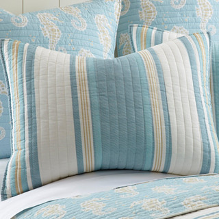 Thumbnail 12: Levtex Home Levtex Home Blue Maui Quilt & Sham Set 