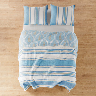 Thumbnail 4: Levtex Home Levtex Home Blue Maui Quilt & Sham Set 