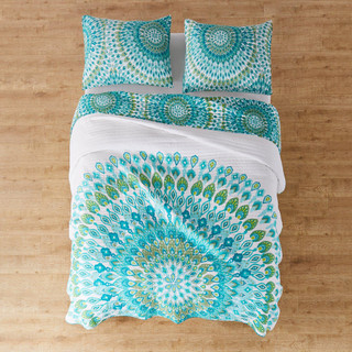 Thumbnail 11: Levtex Home Mirage Teal Reversible Quilt & Sham Set 