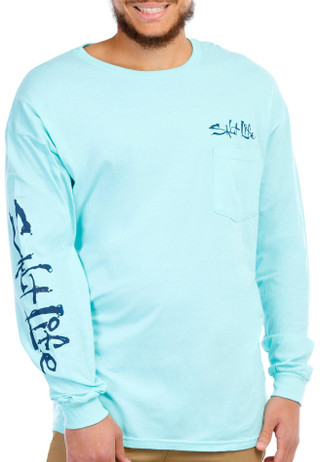 Thumbnail 4: Salt Life Salt Life Mens Salty State of Mind Long Sleeve Tee 