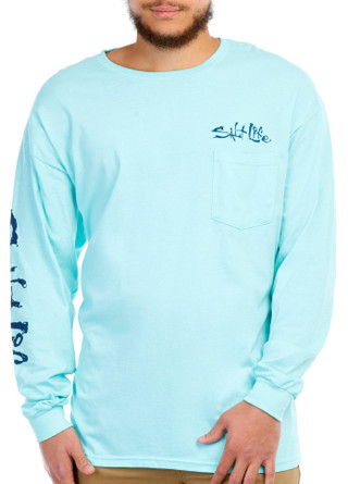 Thumbnail 3: Salt Life Salt Life Mens Salty State of Mind Long Sleeve Tee 
