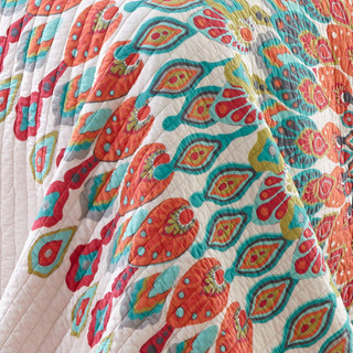 Thumbnail 9: Levtex Home Mirage Orange Reversible Quilt & Sham Set 