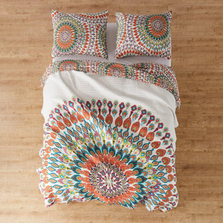Thumbnail 12: Levtex Home Mirage Orange Reversible Quilt & Sham Set 