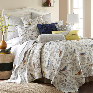 Thumbnail 1: Levtex Home Mockingbird Reversible Quilt & Sham Set 
