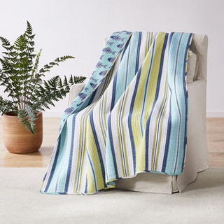 Thumbnail 1: Levtex Home Bayport Reversible Quilted Throw 