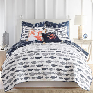 Thumbnail 1: Levtex Home Levtex Home Bakio Reversible Quilt & Sham Set 
