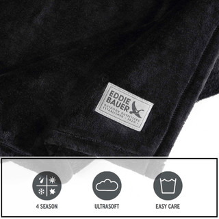 Thumbnail 11: Eddie Bauer Ultra Soft Plush Solid Flannel Blanket 